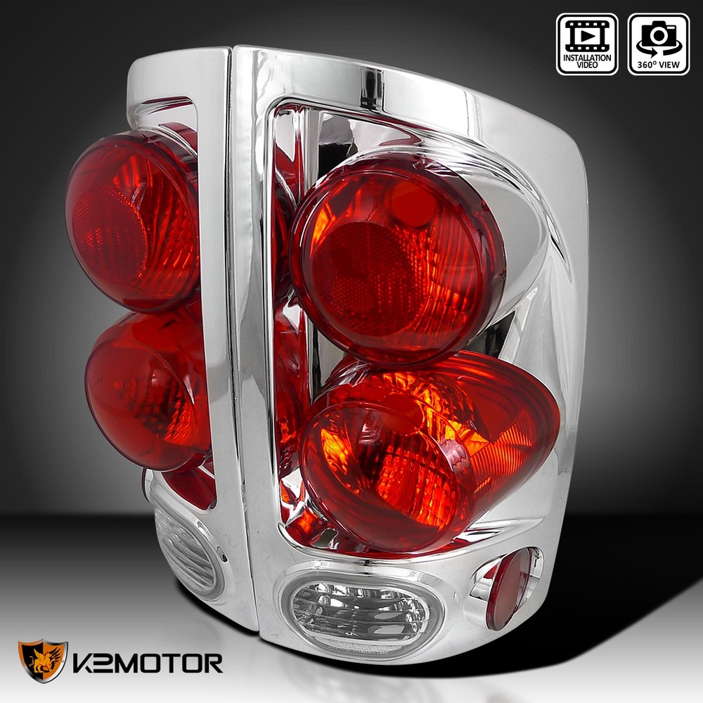 Fits 2002-2006 Dodge Ram 1500 3D Type Tail Lights Rear Brake Lamps Left+Right