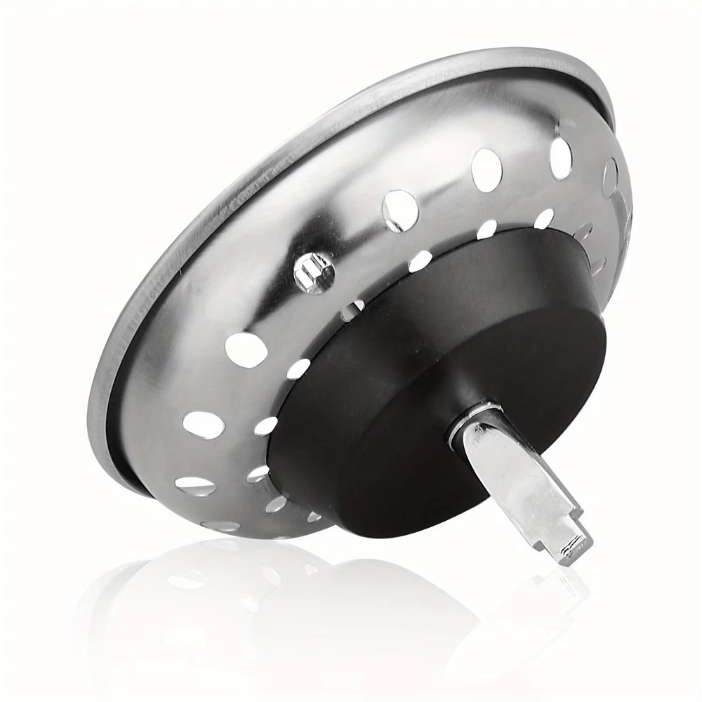 2x Stainless Steel Home Kitchen Sink Drain Stopper Basket Strainer Waste Plug