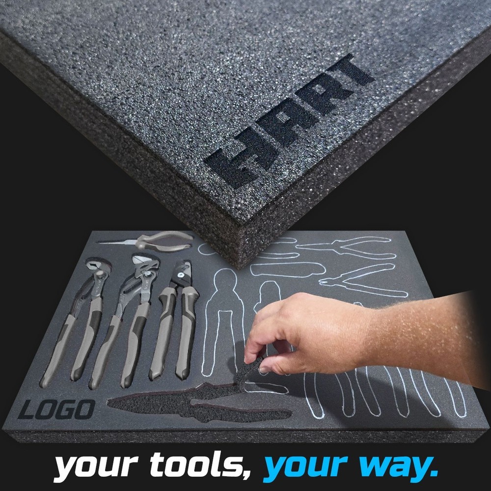 HART DARK shadow foam tool tray insert storage organizer toolbox tool kit set