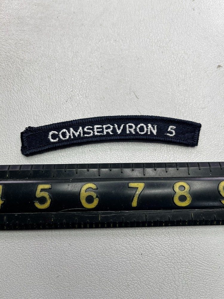 US NAVY COMSERVRON 5 Commander Service Squadron Tab Patch UIM (Military) M032