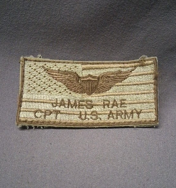 James Rae U.S. Army Patch Captain