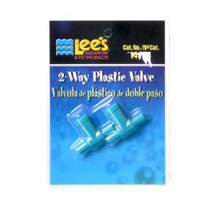 Aquarium, Lees 2 Way Plastic Valve (2 Pack)