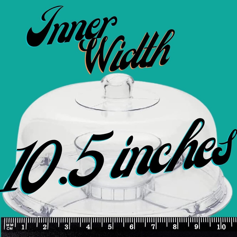 Multifunctional 12" Acrylic Cake Stand - Ultimate 6 in 1 Serving Experience