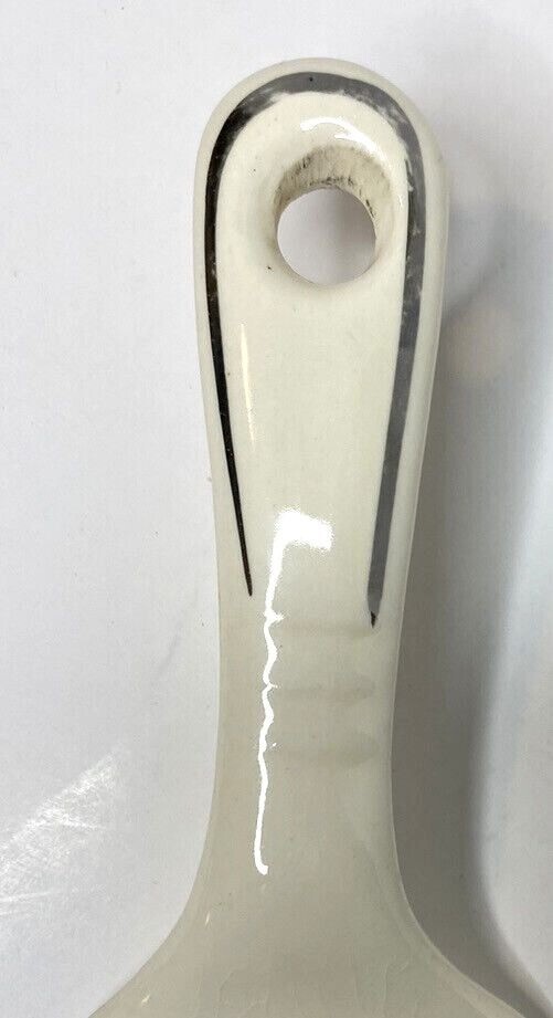 Harker Needlepoint Pottery Pie Cake Server Rare piece