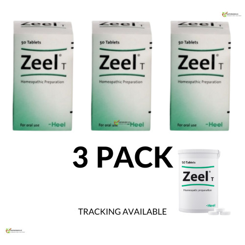 Zeel T Heel Homeopathic Solution 50 tablets 3 PACK