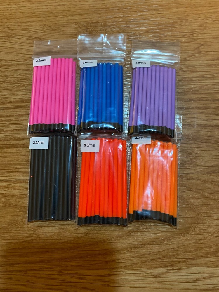 Pole float hollow 3mm tips 20 pack  (pole float making materials)