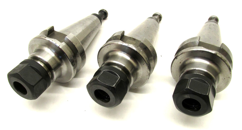 3 TECHNIKS BALANCED ER16 COLLET CHUCK TOOL HOLDERS w/ BT30 SHANKS