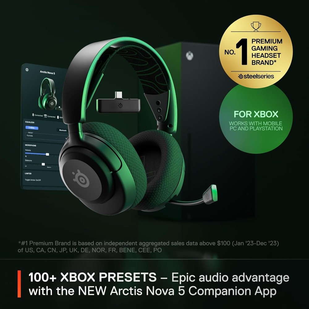 SteelSeries Arctis Nova 5X Wireless Headset (Renewed)