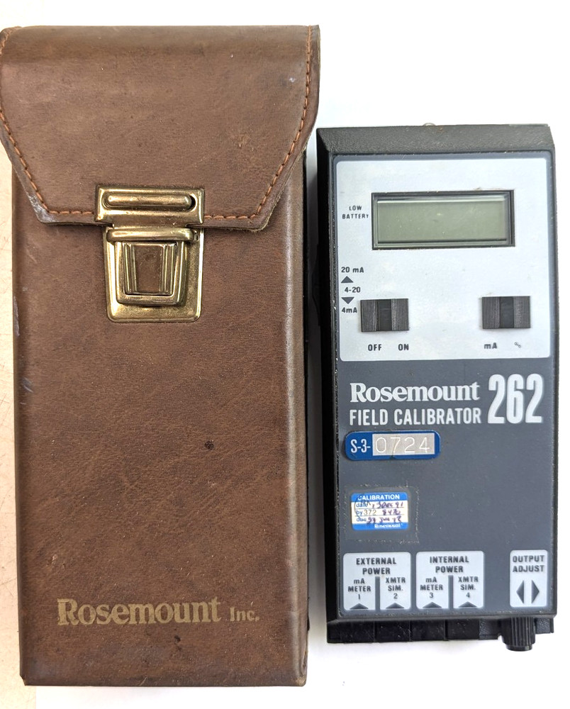 Rosemount 262 field calibrator Leads Missing