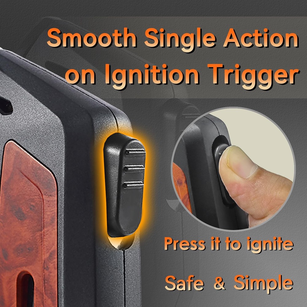 2 Pack Torch Lighter, Single Jet Flame Butane Lighters Refillable Torch Light...