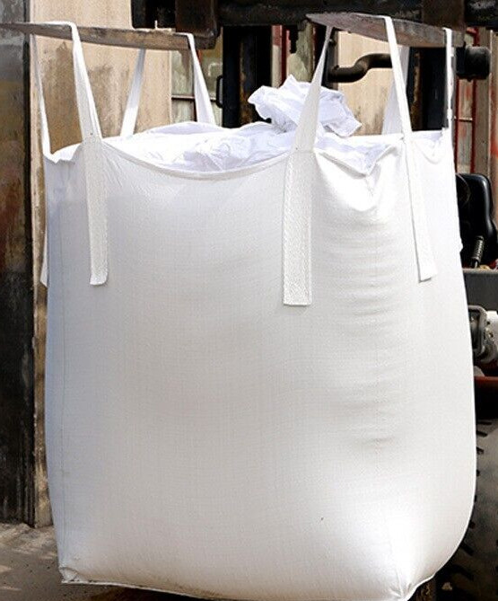 FIBC Bulk Super Ton Bag 2200LBS 35x35x43 Duffle Top and Flat Bottom