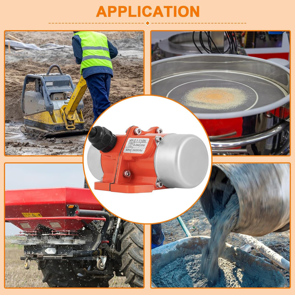 30W Small Concrete Vibrator Screen, Vibration Motor with Speed Controller, Water