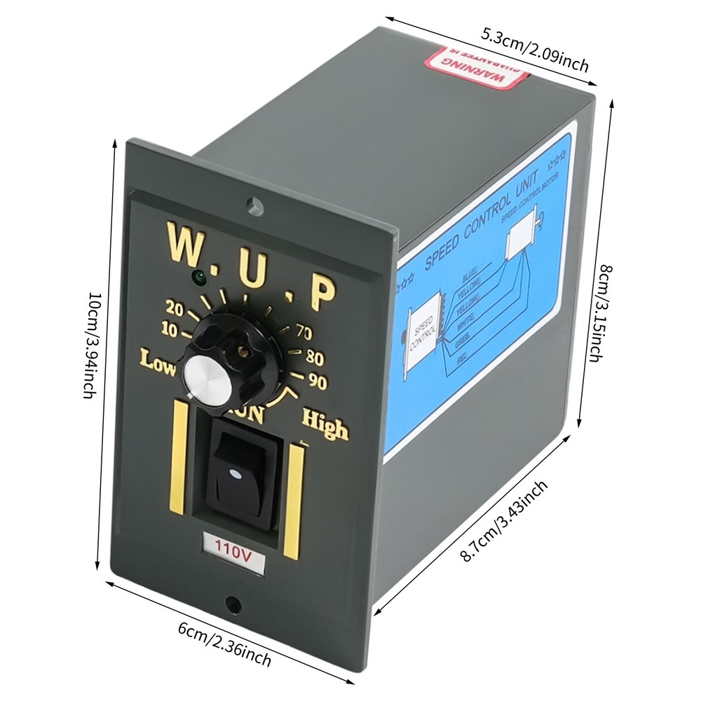 0-270RPM Electric Gear Motor With Variable Speed Reducer Controller Torque 1:5