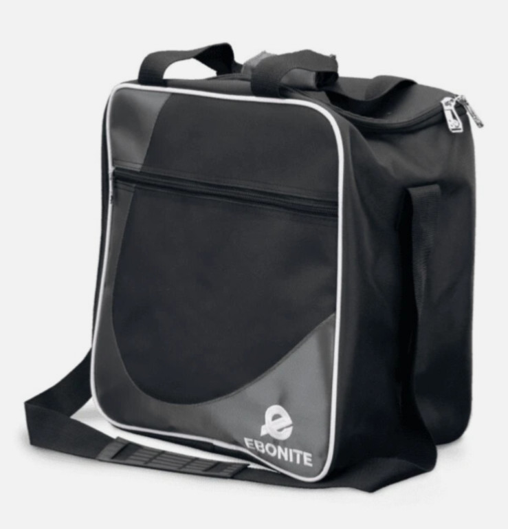 Ebonite Basic Grey 1 Ball Tote Bowling Bag