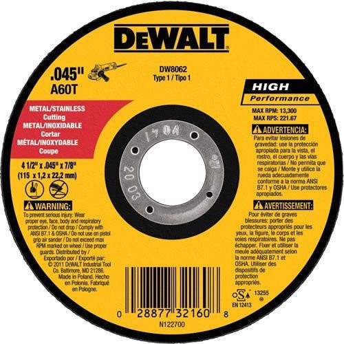 4-1/2 Inch Cut-Off Wheel, Angle Grinder Cutting Disc, General Purpose, 4-Pack...
