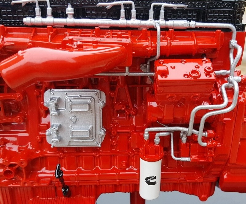 1:10 Cummins M15 Engine Transmission Construct Machine Equipment Diecast Model