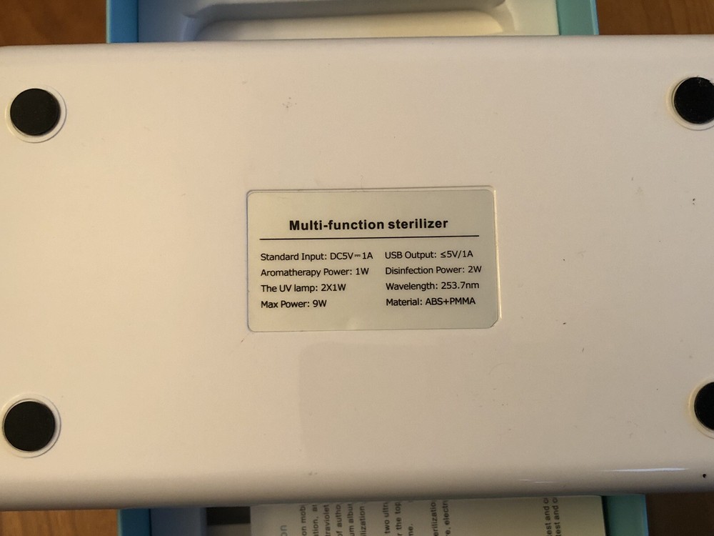 Multi-Function Mobile Phone UV Sterilizer w/ Aromatherapy Diffuser….. Open Box