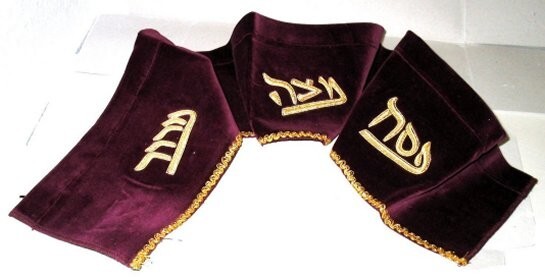 CURTAIN for 13" SEDER 3-TIER STAND, Blue