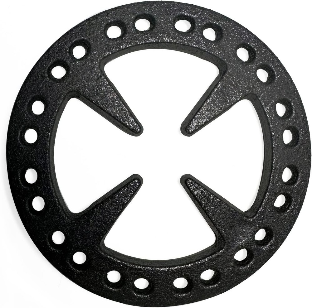 MCAMPAS 5 inch Gas Burner Plate Ring Reducer - Universal Cast Iron Reducer Ring