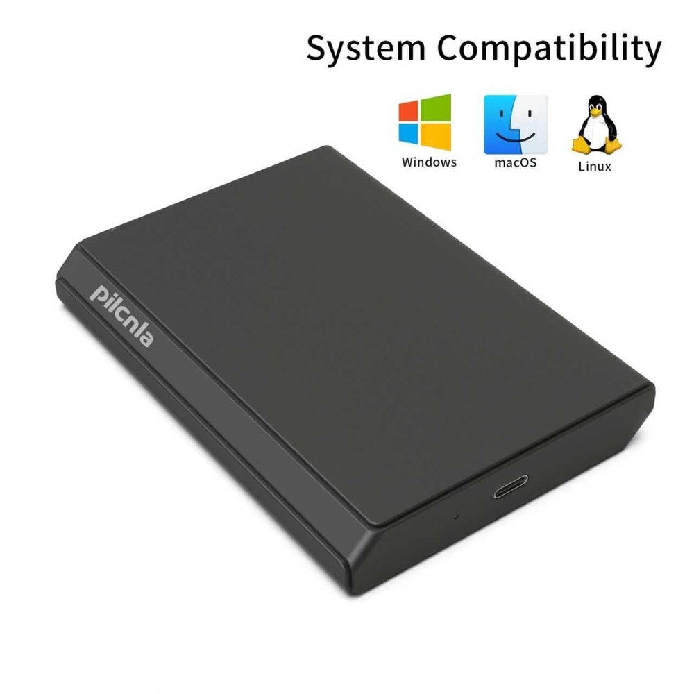 Portable External Hard Drive,USB-C,HDD USB 3.0,for Windows, Mac,Android,TV,Ph...