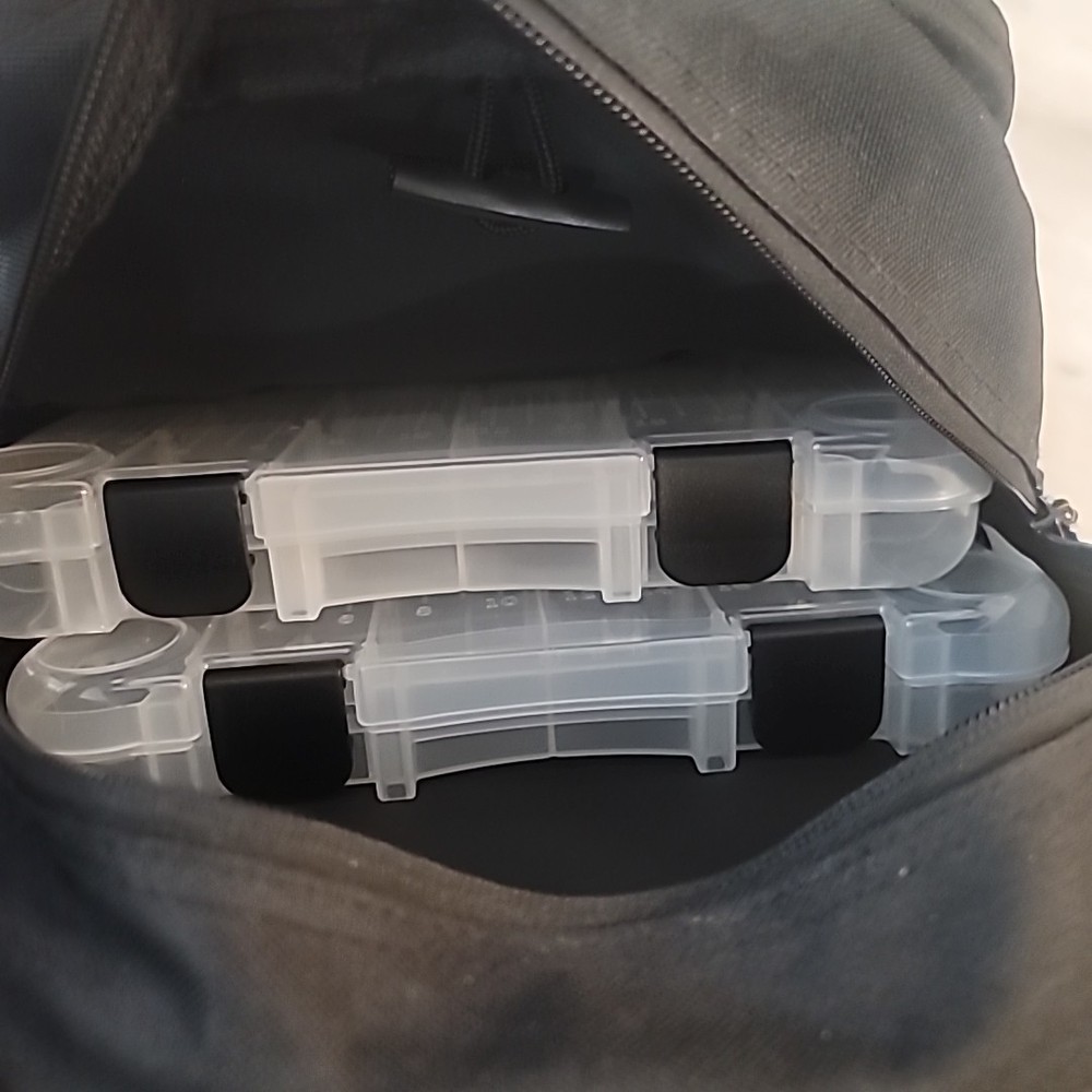 Samurai Tactical Fish Tackle Backpack w/ 3 Tackle Boxes, Opened But Never Used
