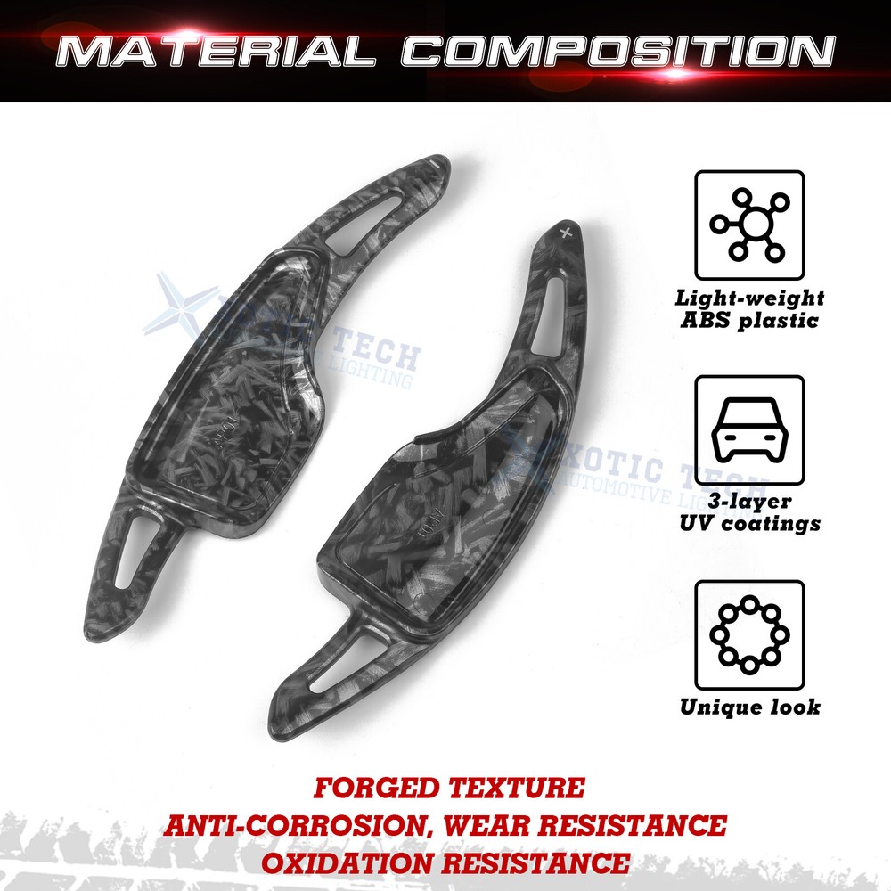 Black/Red Paddle Shift Steering Wheel Shift Extension For Chevy Camaro Corvette
