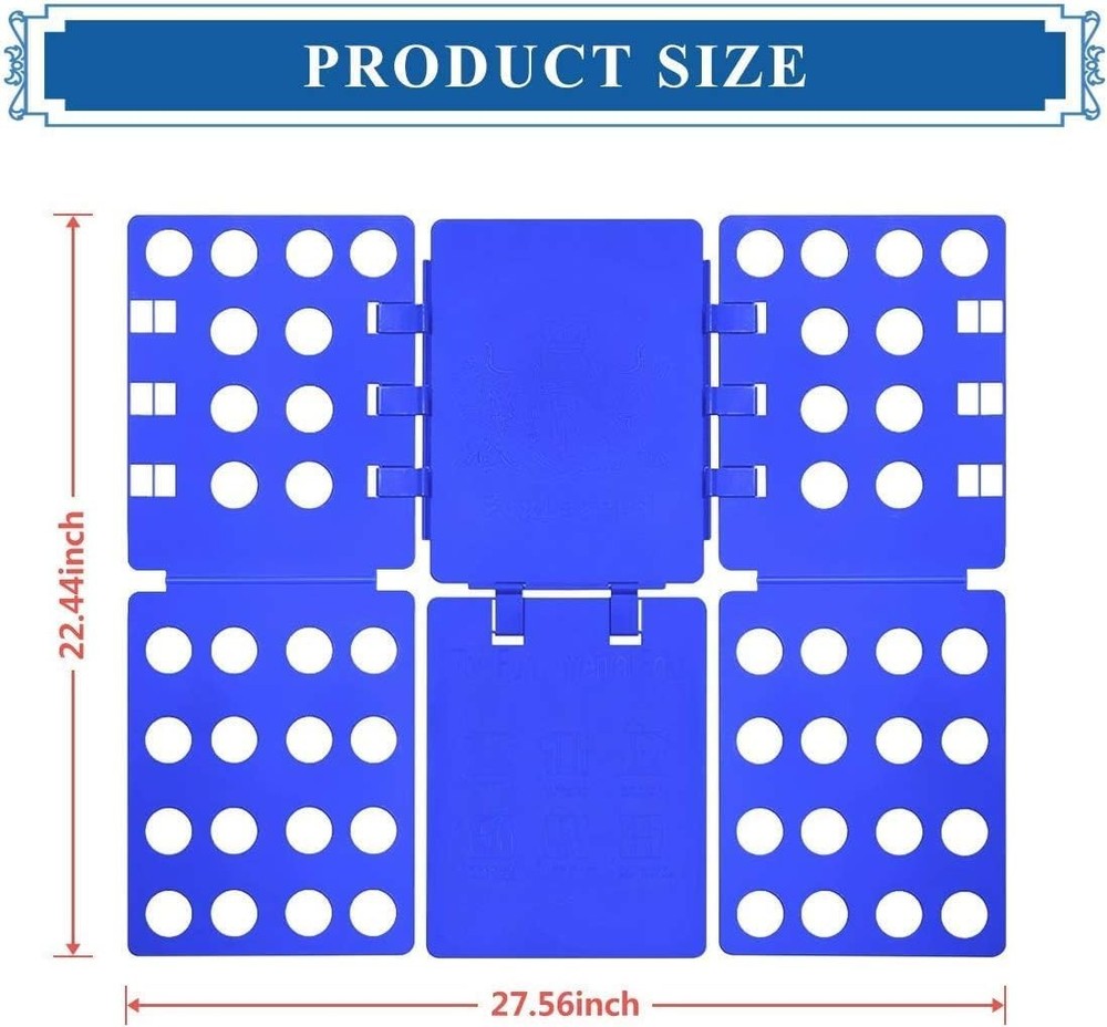 V1 Shirt Folding Board t Shirts Clothes Folder Durable Plastic Laundry folder...