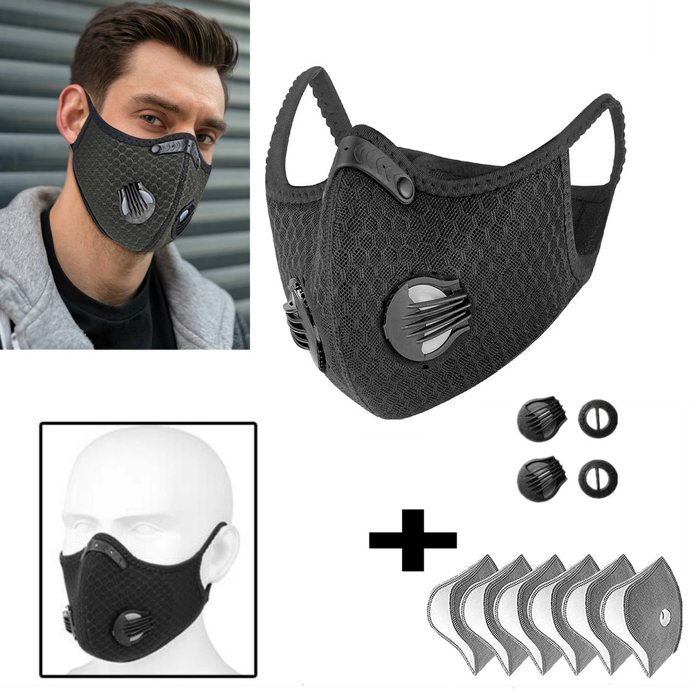 Washable & Reusable Half-Face Shield - Anti-Dust/Pollution Protective Facepiece
