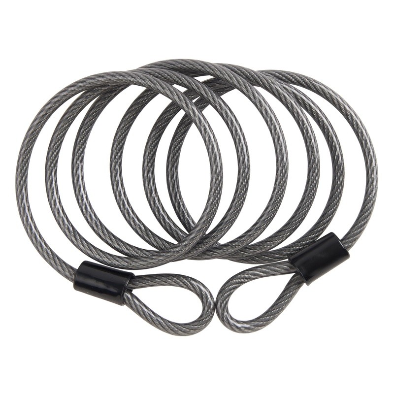 6ft Self-Coiling Steel Cable Lock Cut Resistant Security Bikes Toolboxes Gates