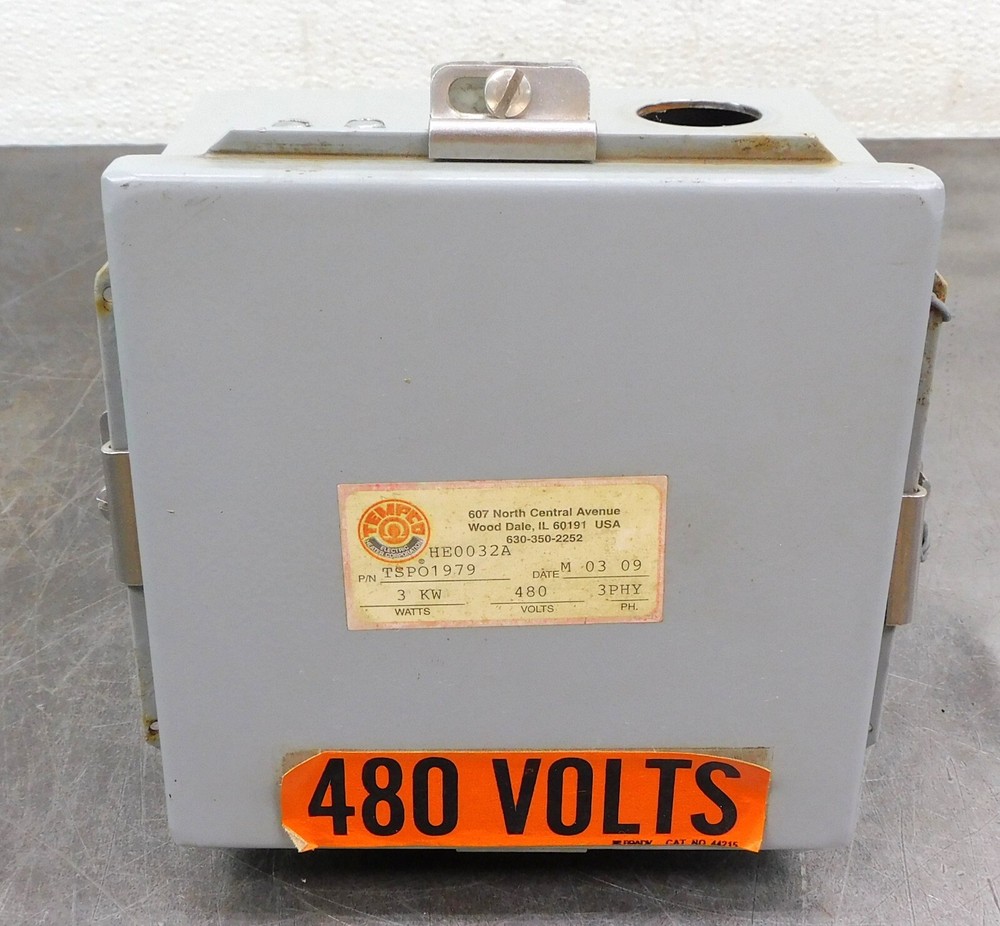 Tempco TSP01979 Immersion Heater HE0032A 3PH 480V 3kW