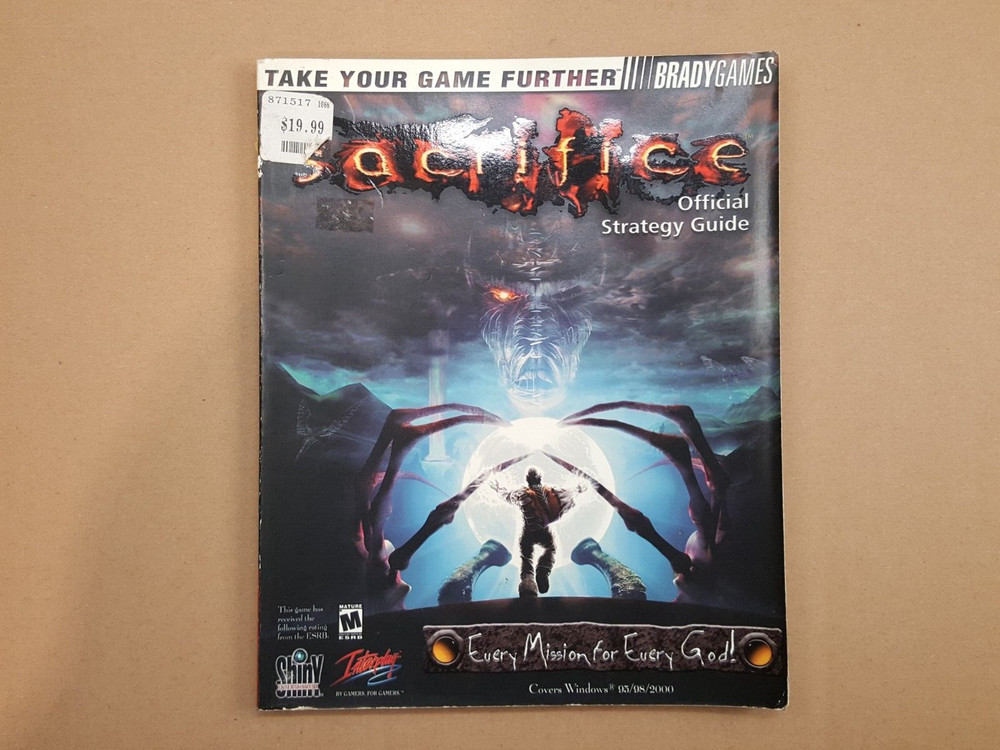 Sacrifice BradyGames Official Strategy Guide Windows 95/98/2000 Preowned