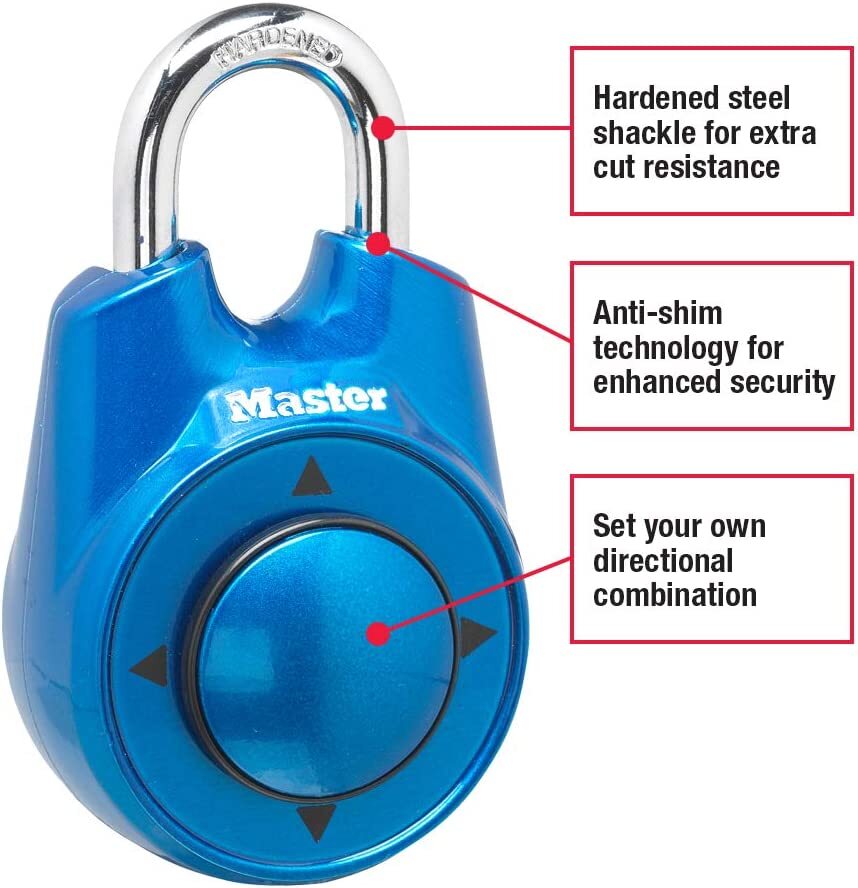 Master Lock Speed Dial Resettable Combination 1500iD Directional Movement- 1 Ct