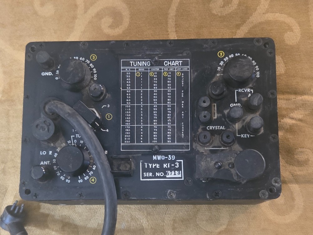 Type RT-3 Radio Transmitter MWO-39