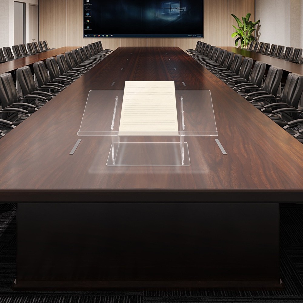 Elegant Acrylic Tabletop Podium Stand for Presentations - Lightweight & Durable