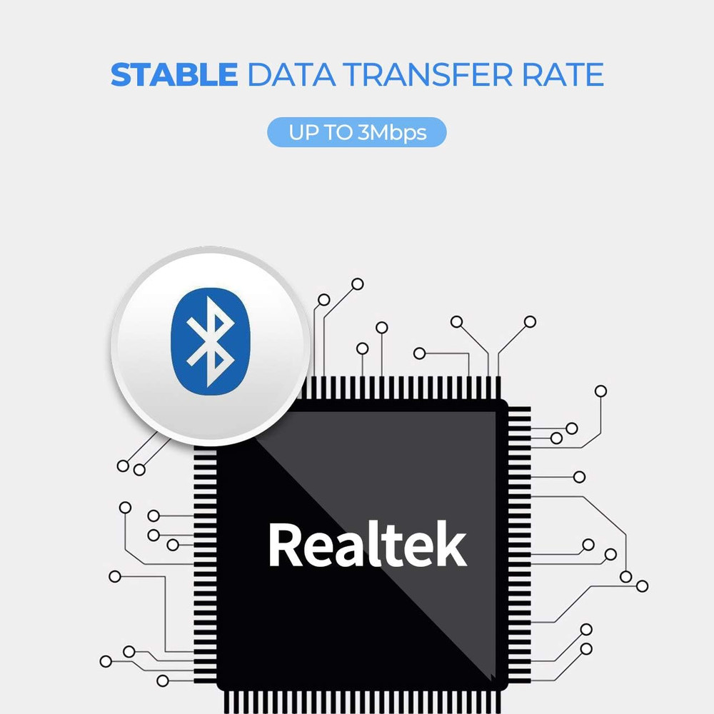 USB Bluetooth 5.0 Adapter Dongle,Wireless Bluetooth Transmitter Receiver for PC