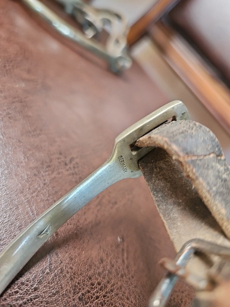 VINTAGE ARGENTAN HUCK SPURS GERMANY