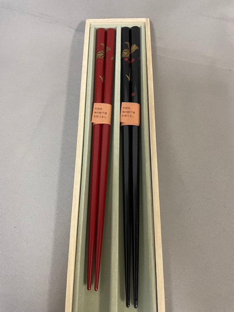Wjim LCquer Hand-Painted Chopsticks, MKI-E, Used