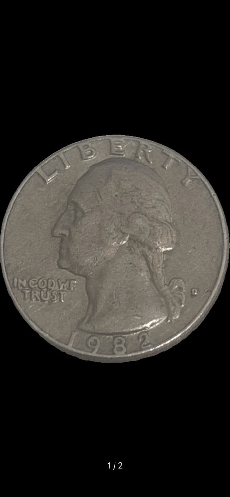 1982 D Washington Quartererror doubled die obverse and reverse and fill in mint