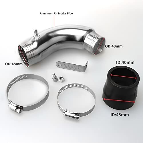 Air Filter Intake Curve Pipe High Performance Air Intake Elbow Cold Aluminum