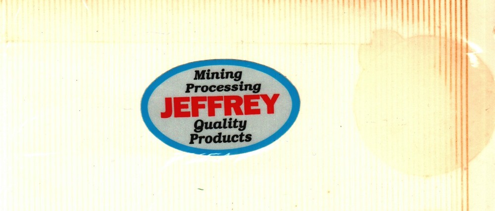 NICE QUALITY PRODUCTS JEFFREY COAL MINING STICKER # 457