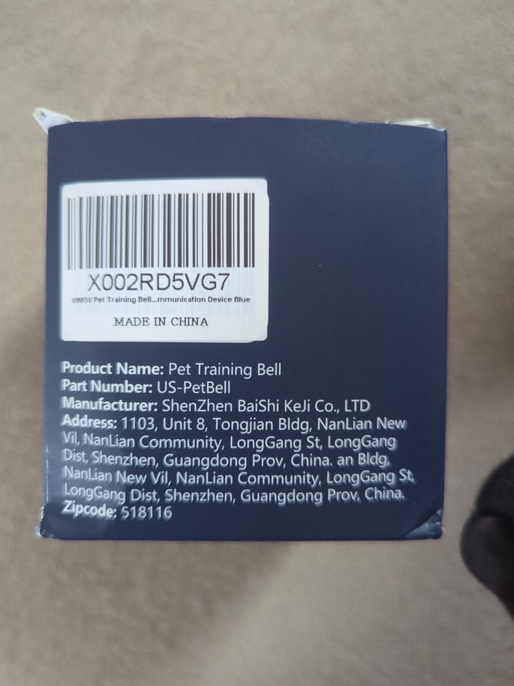 Vimov Dog Bell Training Bell For Potty Training One Bell