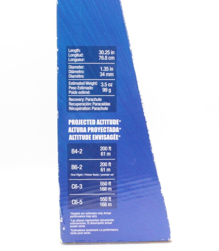 ESTES 1465 HeliCat Model Rocket Launch Set E2X (Open Box)