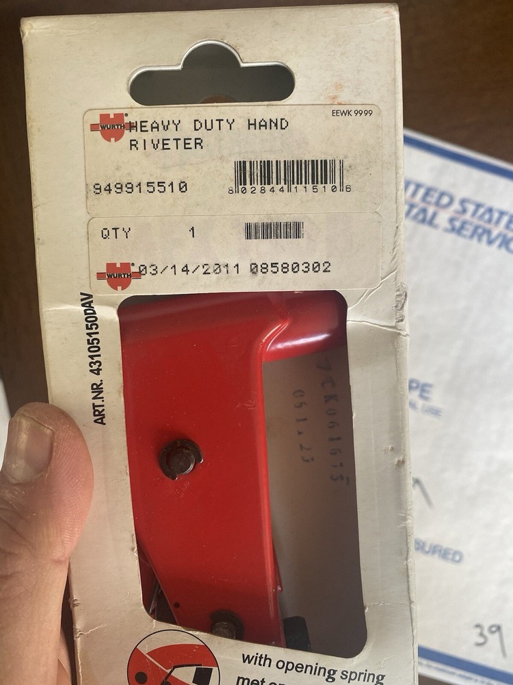 WÜRTH HAND-HELD RIVETER