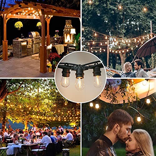 Shatterproof,Waterproof S14 String Light Bulbs,Led Patio Lights Soft White