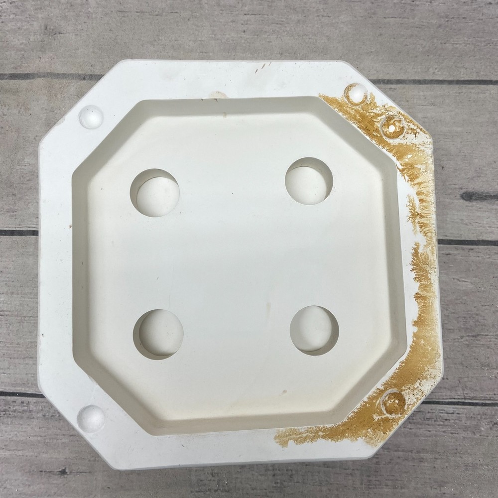 Byron Molds Ceramic Casting Mold Octagonal Tray #B209