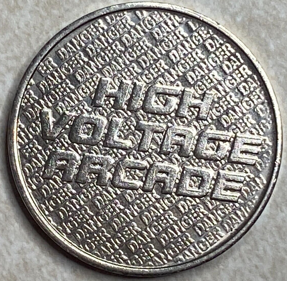 High Voltage Arcade coin Medal Token T1870