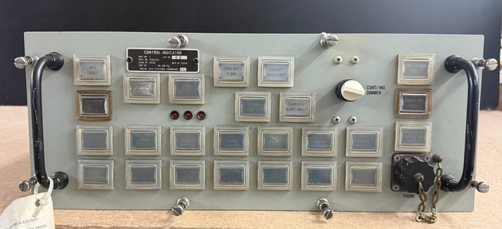 Vintage Naval Sonar Control Panel Indicator for AN/SQR-19 Unit #2