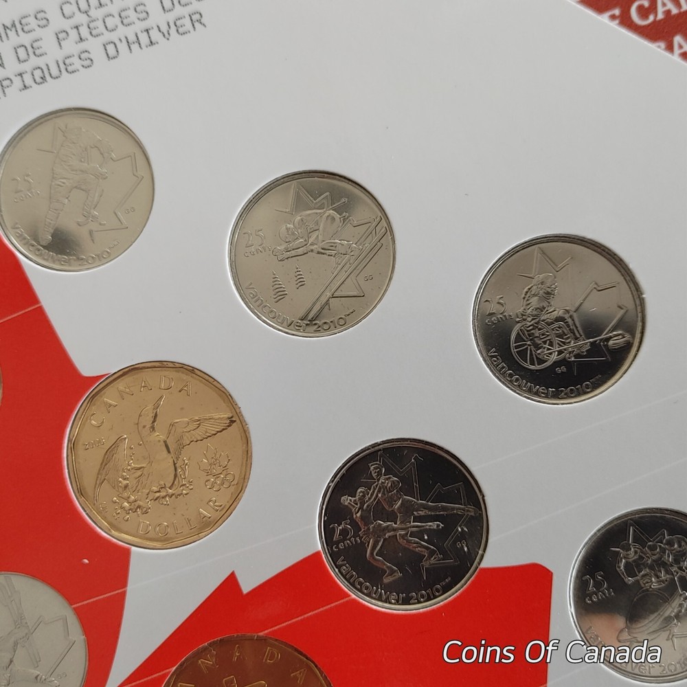 2007 - 2010 Canada Uncirculated Vancouver Olympic 14 Coin Set #coinsofcanada