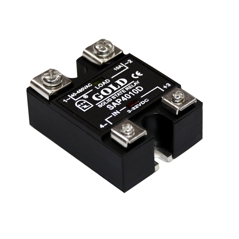 1pcs Single-phase Solid State Relay Model SAP4010D 10A DC Control AC