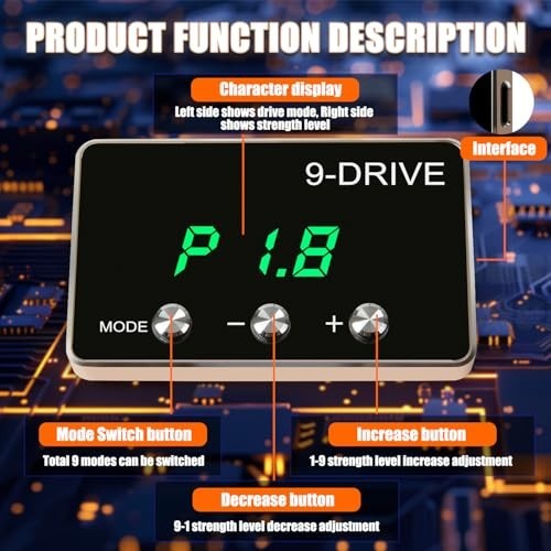 9 Drive Modes Throttle Response Controller - Smart Electronic Pedal for Dodge Je